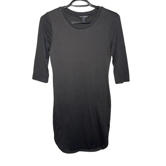 Love Cameron Dresses & Skirts - Love Cameron Black Quarter Sleeve Short Shirt Dress Women's Size Small